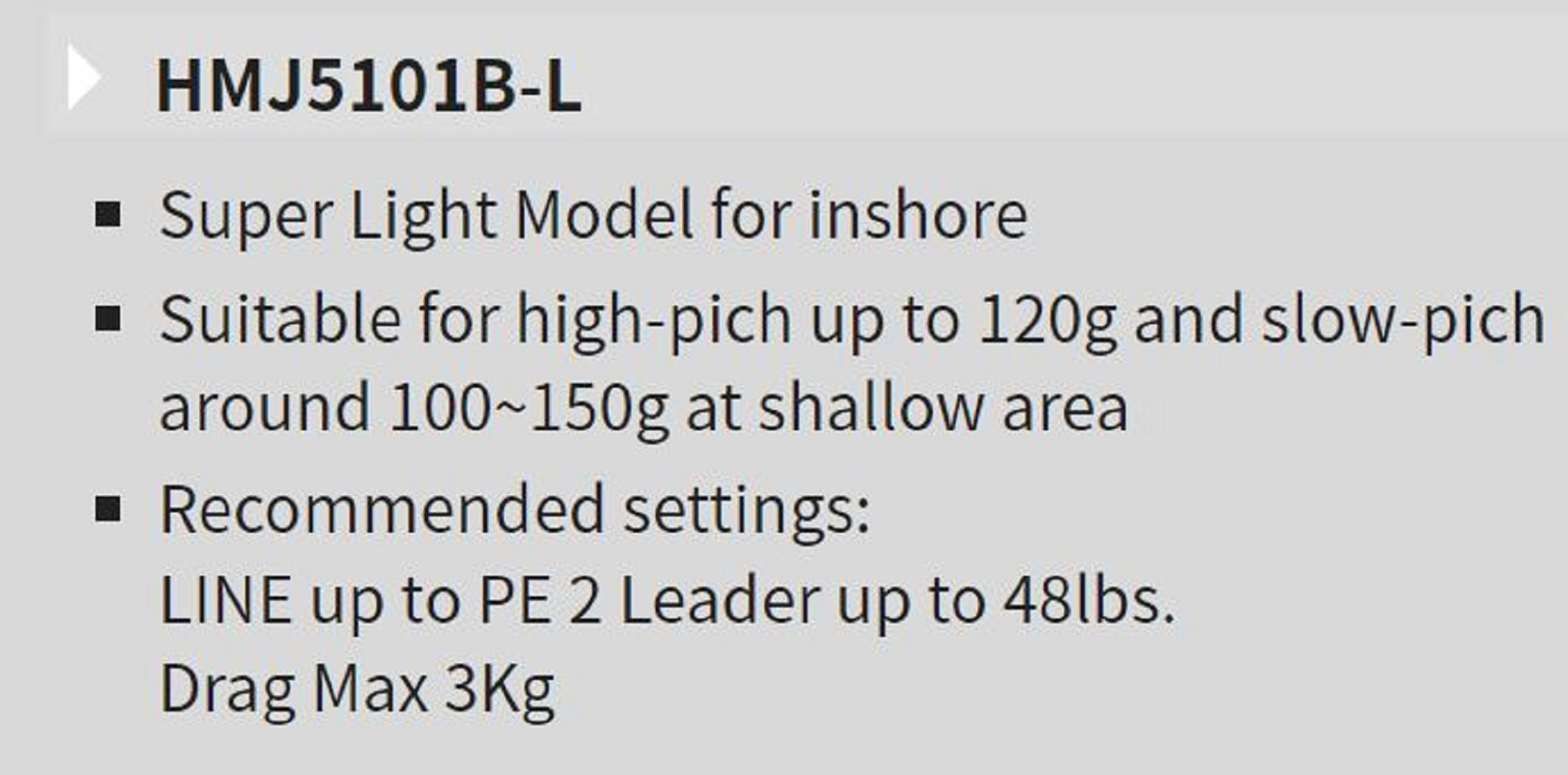 Tenryu Rod Baitcast Horizon MJ HMJ 5101B-L (2000)